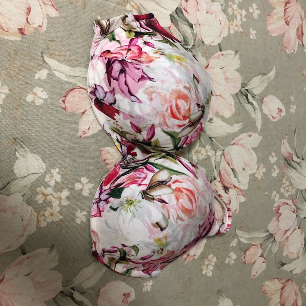 Floral colored bra